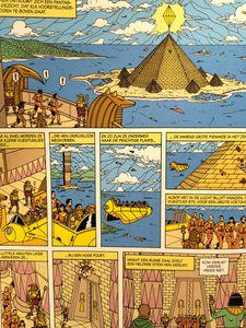 Eine Seite aus dem Comic "Der Sarkophag des Mykerinos"